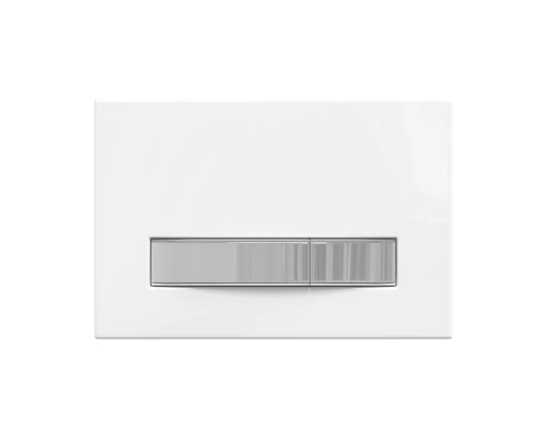 Кнопка  для инсталляции ATOM Line белая/хром глянец, BERGES