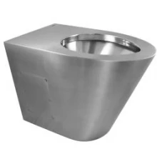 Унитаз из нержавеющей стали без сливного бака глянцевый 390х355х540 13012.B