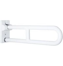 Поручень полукруглый для людей с огр. Возможностями 800 мм Белый с нейлоновым покрытием