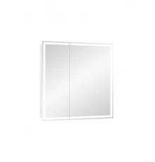 Зеркало-шкаф Allure Led 800х800 с датчиком движения, розеткой