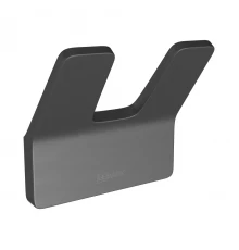 Крючок двойной SMOOTH LINE для полотенец, графит