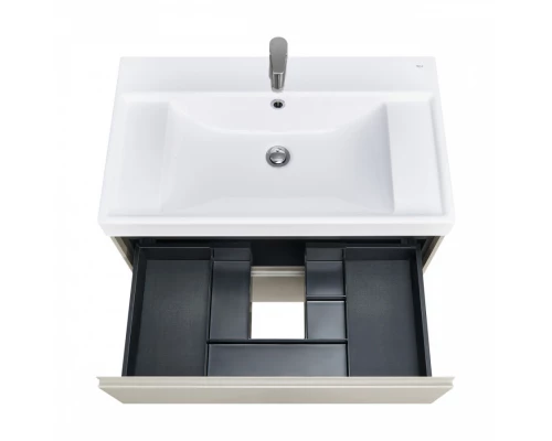 ONA Модуль для раковины 800 мм, 785x450x565 мм, с 2 ящиками, бежево-серый матовый, ROCA