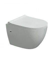 Унитаз подвесной OKUS, сиденье дюропласт Toma Slim SO, микролифт, быстросъем, белый, BERGES