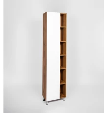 Шкаф-пенал VIANT БОСТОН 45 напольный дуб вотан/белый (VBOS450-PEN)