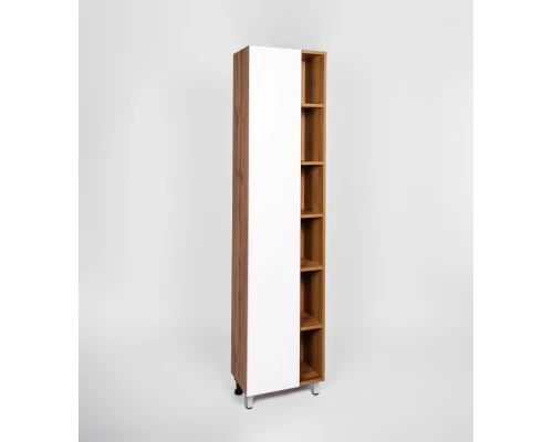 Шкаф-пенал VIANT БОСТОН 45 напольный дуб вотан/белый (VBOS450-PEN)