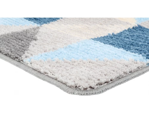 Коврик для ванной Fixsen Visa 1-ый FX-5005X, серо-голубой, 50х80см 