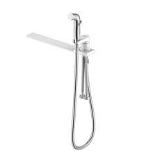 Solo Смеситель для биде, гигиен.душ держ.на унитаз, р/ОД, хром/белый, LM, LM7170CW