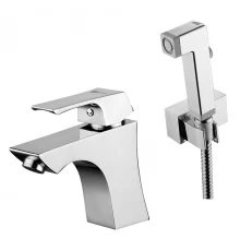 Unit Смеситель для раковины и биде, монолит.излив 125мм гигиен.душ, р/ОД, хром, LM, LM4516C