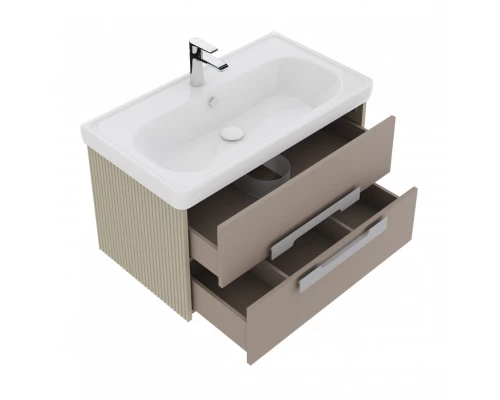 Тумба АР-ДЕКО 85, 2 ящ., кашемир (под раковину НЕО КЛАССИК 85)