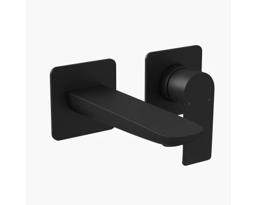 Смеситель для раковины VENTAS S скрытого монтажа, раздельный, черный матовый, BERGES