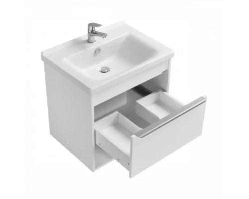 Тумба-умывальник ХОУП 60, 1 ящ., подвесная, белый матовый (под раковину МИРАНДА 60)