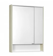 Зеркальный шкаф РИКО 65, белый, ясень фабрик