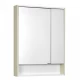 Зеркальный шкаф РИКО 65, белый, ясень фабрик