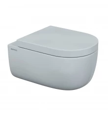 Унитаз подвесной EGO XL, сиденье дюропласт Toma SO, микролифт, быстросъем, белый, BERGES