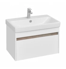 Тумба МАРТИ 70, подвесная, белая, ясень шимо (под раковину АДРИАНА 70)
