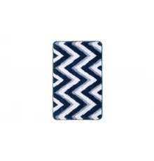 Коврик для ванной Fixsen River 1-ый FX-5004M, темно-синий, 50х80 см.