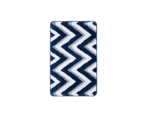 Коврик для ванной Fixsen River 1-ый FX-5004M, темно-синий, 50х80 см.