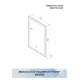Зеркало Frame Black LED 600х800