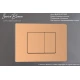 Кнопка смыва IBERICA BLANCA INOX-C нержавеющая сталь, розовое золото матовое (IB.B011.007.002)