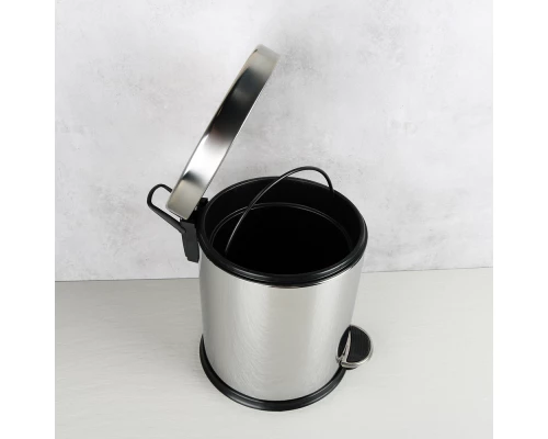 Ведро с крышкой 5 л FIXSEN хром (FX-34024)