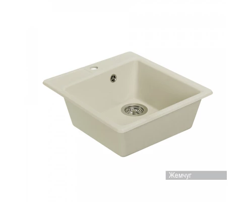 Мойка для кухни  Парма  510x470x175 мм, квадратная, жемчуг