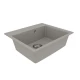 Кухонная мойка Lemark HANKA 570 врезная прямоугольная из кварцгранита, Грей