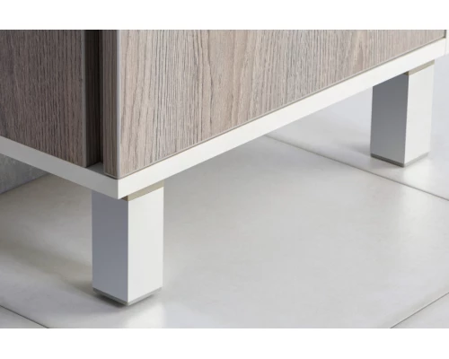 Тумба ЭММА 46, белая, дуб навара (под раковину ЭРИС 46)