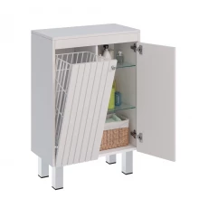 Шкаф Lemark ROMANCE 60 см подвесной/напольный, с откидной корзиной для белья, цвет корпуса, фасада: 