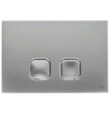 070828 Панель механ. двойная PLAIN, пластик, хром матовый, OLI