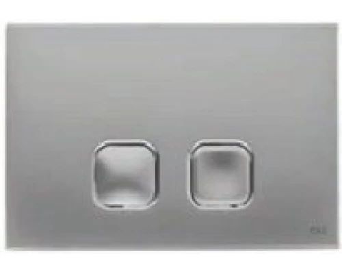 070828 Панель механ. двойная PLAIN, пластик, хром матовый, OLI