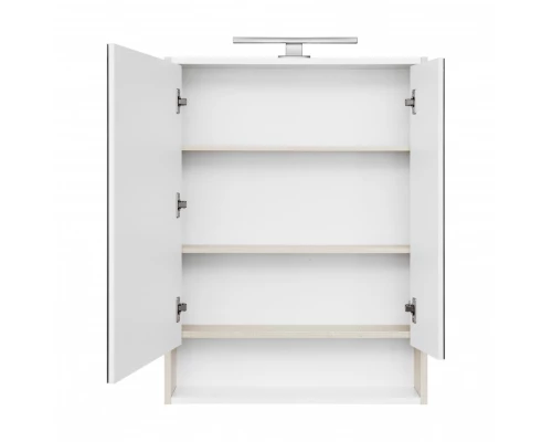 Зеркальный шкаф РИКО 65, белый, ясень фабрик