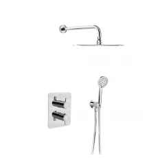 Встраиваемая термостатическая душевая система с тропическим душем и душевым комплектом BLAUTHERM 948