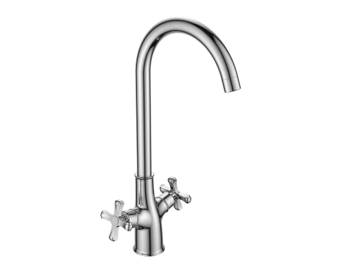 DR52 Смеситель для кухни, выс.пов.излив 179мм, р/ДВ, хром, DR, DR52028