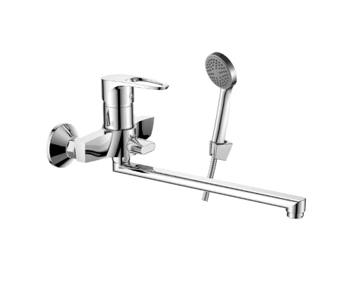 DR70 Смеситель для ванны, пов.излив 272мм, р/ОД, хром, DR, DR70043