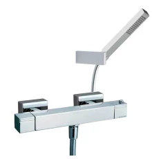 Термостатический смеситель для душа наружнего монтажа с душевым комплектом KUATRO 4734MK