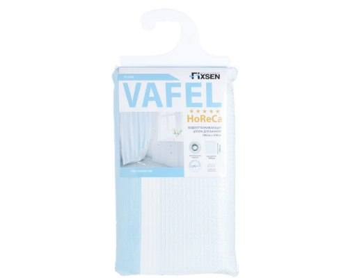 Шторка для ванной Fixsen Vafel, голубая FX-5020C