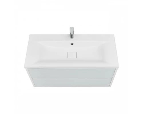 Тумба РИМИНИ 100 new,бел.гл.(под раковину АЙРИС 100,АЙРИС М 100, ПРЕМЬЕР М 100, БРУК 100)