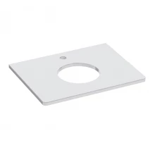 Столешница Lemark MIANO 60 см из стекла, цвет: Белый