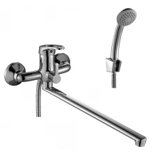 B35 Смеситель для ванны, с плоск.изливом 350мм, р/ОД, хром, ROS, B35-32