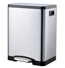 Контейнер для мусора прямоугольный с педалью 30 литров 09112.S