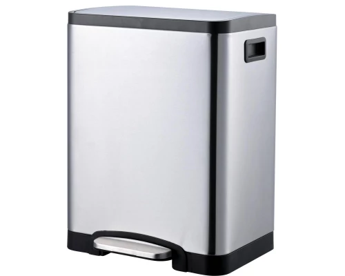Контейнер для мусора прямоугольный с педалью 30 литров 09112.S