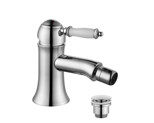 Villa Смеситель для биде, пов.аэратор 115мм дон.клап.Click/Clack, р/ОД, хром, LM, LM4808C