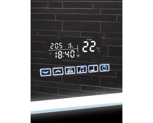 Зеркало Demure LED  800x600 с музыкальным блоком, подогревом