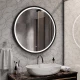 Зеркало Style  Black LED D 800