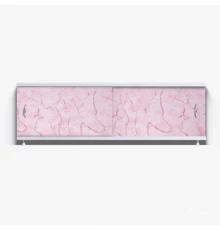 КЛАССИК Экран для ванны 150 см, полистирол,(розовый мрамор-027), ALAVANN