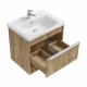 Тумба-умывальник ХОУП 60, 1 ящ., подвесная, орех (под раковину МИРАНДА 60)