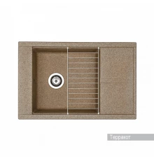 Мойка для кухни Делия 78 787x516x218 мм, прямоуг. с крылом, терракот