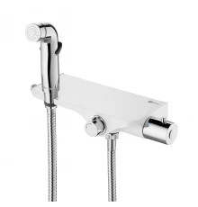 Solo Смеситель для биде, гигиен.душ на стену держ.на теле, Терм хром/белый, LM, LM7169CW