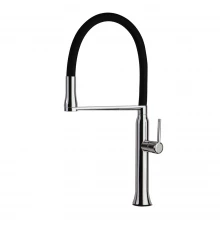 Смеситель высокий для кухни однорычажный с магнитным держателем и гибким изливом KITCHEN MAGNET 3868