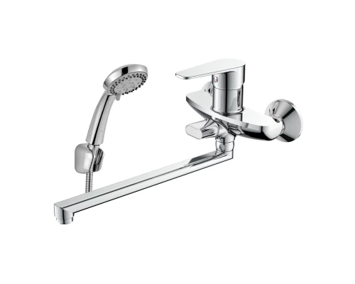 DR72 Смеситель для ванны, пов.излив 272мм, р/ОД, хром, DR, DR72043